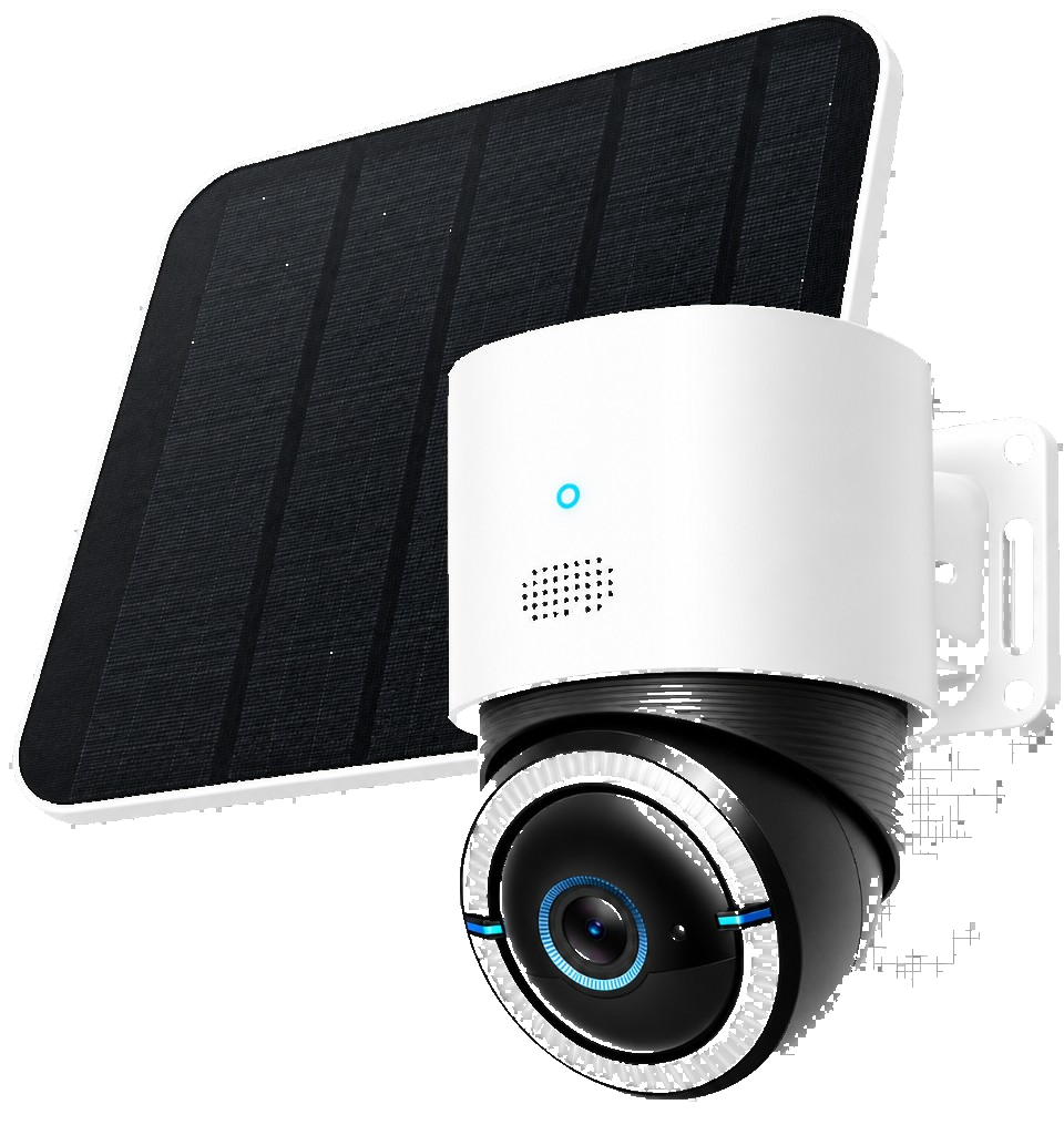 Eufy 4G LTE Cam S330(白い本体、ドーム型カメラ、大型ソーラーパネル)